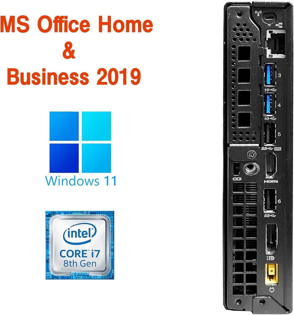 【整備済み品】レノボ ミニPC P330 Tiny/Win 11 Pro/MS Office H&B 2019 / Core i7-8700T / HDMI/Bluetooth/wajunのWIFI / 16GB / 256GB SSD, P330 TINY-1219