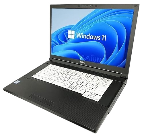 富士通 ノートPC A577/15.6型/Win 11 Pro/MS Office H&B 2019/Core i3-7130U/DVD-ROM/WIFI/Bluetooth/8GB/128GB SSD (整備済み品)