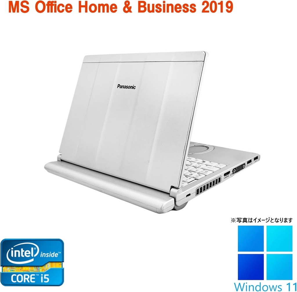 Panasonic ノートPC CF-NX2 / 12型 / Win11 Pro/MS Office H&B 2019 / Core i5-3340M / WIFI/Bluetooth/HDMI / 8GB/256GB SSD/整備済み中古PC