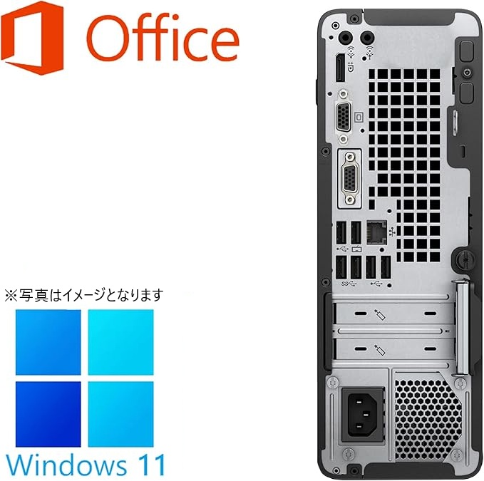 HP（エイチピー）デスクトップPC 400G5/Core i3-8100/Win11 Pro/MS Office H&B 2019/wifi/Bluetooth/DVD-RW/16GB/256GB SSD/中古整備済みPC