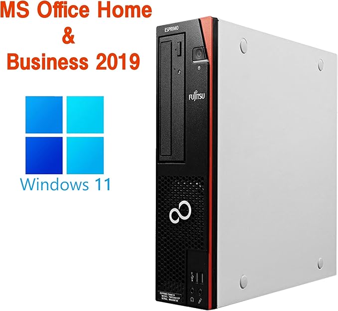 office2024に変更可/富士通 デスクトップPC D586/Core i5-6400/Win11 Pro/MS Office H&B 2019/wifi/Bluetooth/DVD/8GB/256GB SSD/整備済み中古PC