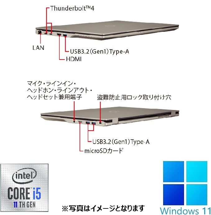 富士通ノートPC U7511 /15.6型/10キー/Core i5-1145G7/Win11 Pro/MS Office H&B 2019 /WEBカメラ/WIFI/Bluetooth/HDMI/8GB/256GB SSD