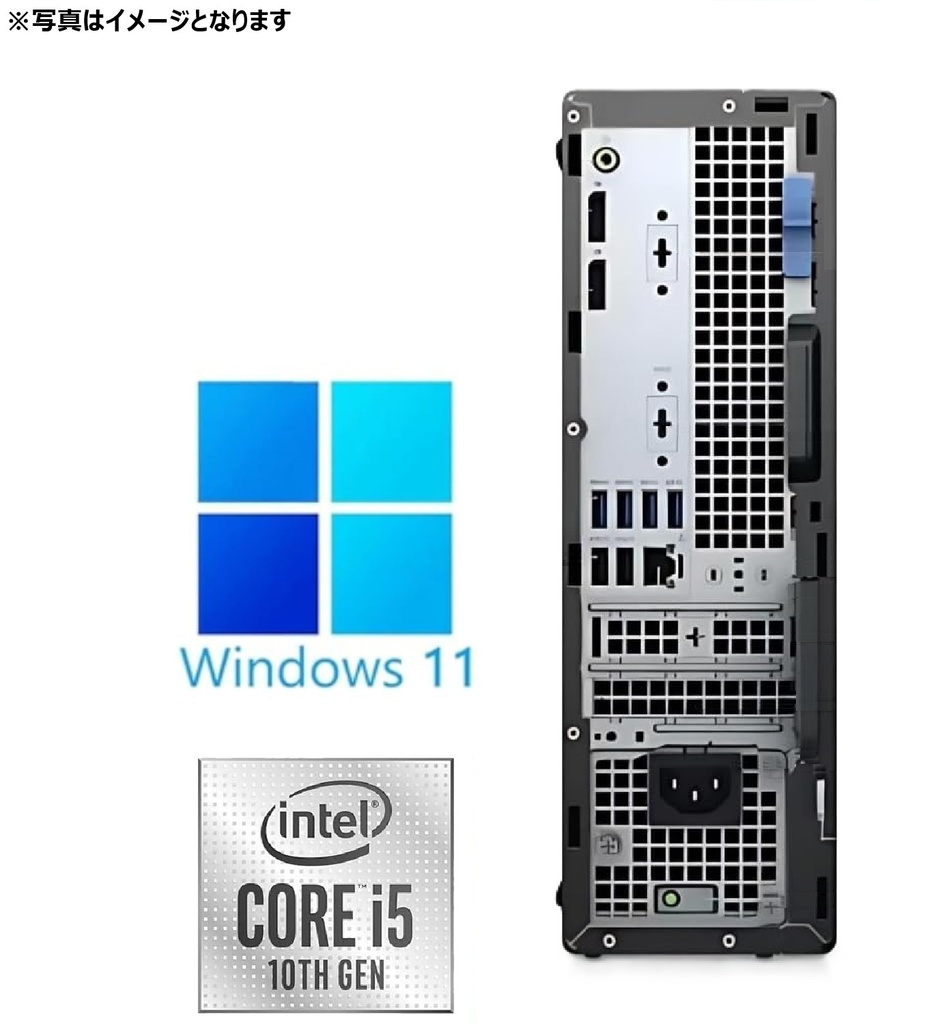 第10世代PC! / DELL デスクトップPC 3090/Core i5-10505/Win11 Pro/Ms office 2024 / WIFI/Bluetooth/DVD/16GB/ 512GB SSD / 中古整備済みPC