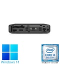 【整備済み品】エイチピー ミニPC 400G5/Win11 Pro/MS Office H&B 2019 / 第9世代 i3-9100T /wajunのWIFI/Bluetooth/16GB/512GB SSD