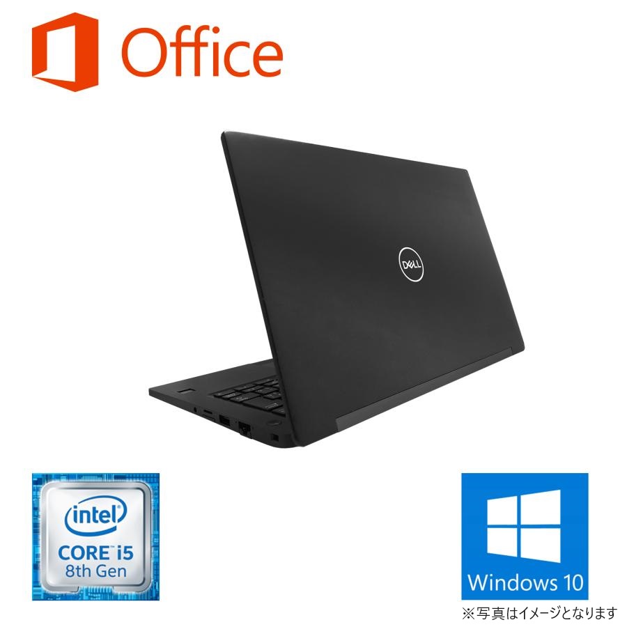 ノートパソコン パソコン ノートPC　Microsoft Office 2019 Win10 第8世代Corei5 新品SSD512GB メモリ16GB 12.5型 USB3.0 HDMI 無線 内蔵カメラ DELL 7290