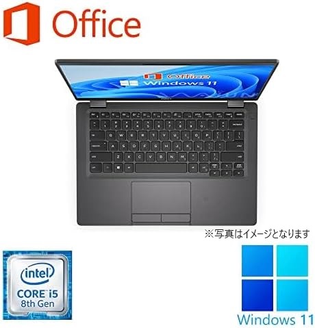 DELL ノートPC 5300/13.3型/Win 11 Pro(日本語 OS)/MS Office H&B 2019/Core i5-8265U/WEBカメラ/WIFI/Bluetooth/HDMI/Type-C/US キーボード/16GB/512GB SSD (整備済み品)