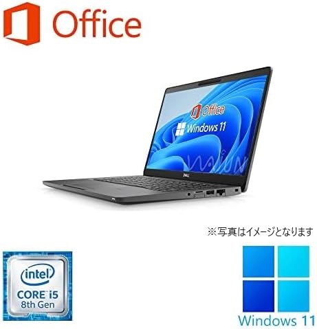 DELL ノートPC 5300/13.3型/Win 11 Pro(日本語 OS)/MS Office H&B 2019/Core i5-8265U/WEBカメラ/WIFI/Bluetooth/HDMI/Type-C/US キーボード/16GB/512GB SSD (整備済み品)