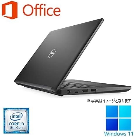 DELL ノートPC 5290/12.5型/Win 11 Pro(日本語 OS)/MS Office H&B 2019/Core i3-8130U/WEBカメラ/WIFI/Bluetooth/HDMI/Type-C/US キーボード/16GB/512GB SSD (整備済み品)