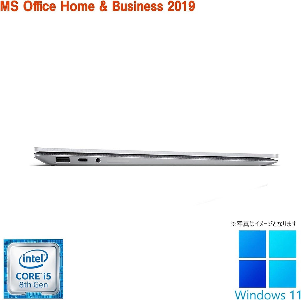 Surface Laptop2/13.5型2K液晶（2256x1504）/タッチパネル/Win 11 Pro/MS Office H&B 2019/Core i5-8350U/WEBカメラ/wajunのWIFI/Bluetooth//8GB/256GB SSD (整備済み品)