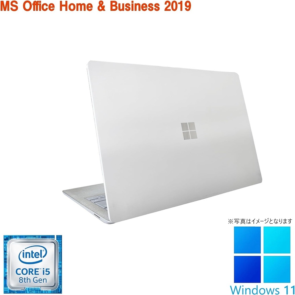 Surface Laptop2/13.5型2K液晶（2256x1504）/タッチパネル/Win 11 Pro/MS Office H&B 2019/Core i5-8350U/WEBカメラ/wajunのWIFI/Bluetooth//8GB/256GB SSD (整備済み品)