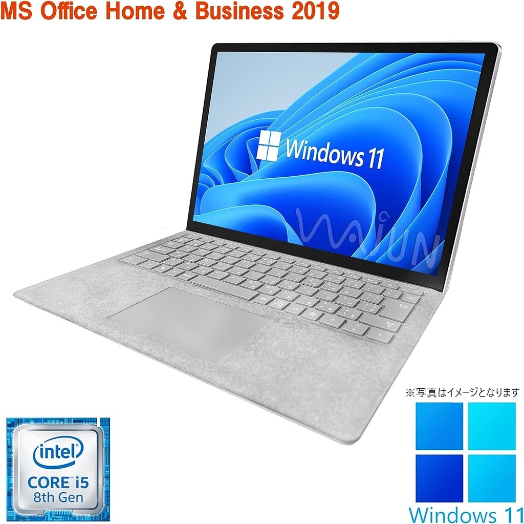 Surface Laptop2/13.5型2K液晶（2256x1504）/タッチパネル/Win 11 Pro/MS Office H&B 2019/Core i5-8350U/WEBカメラ/wajunのWIFI/Bluetooth//8GB/256GB SSD (整備済み品)