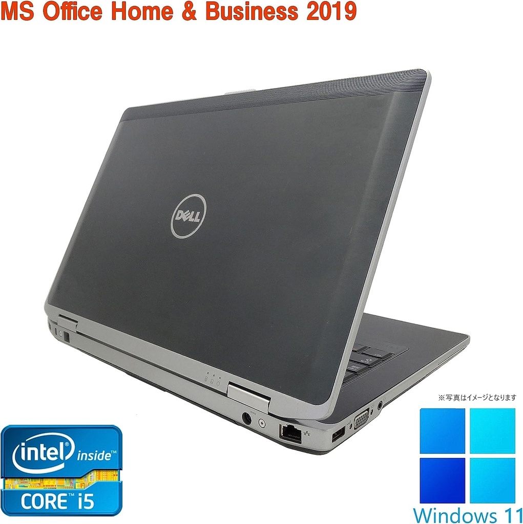 DELL ノートPC E6430/14型/Win 11 Pro/MS Office H&B 2019/Core i5-3437U/WEBカメラ/WIFI/Bluetooth/HDMI/8GB/256GB SSD (整備済み品)