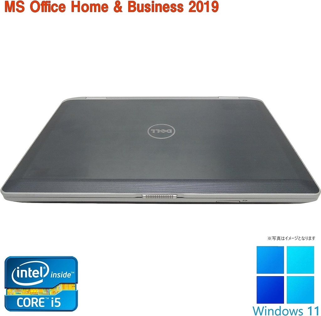 DELL ノートPC E6430/14型/Win 11 Pro/MS Office H&B 2019/Core i5-3437U/WEBカメラ/WIFI/Bluetooth/HDMI/8GB/256GB SSD (整備済み品)