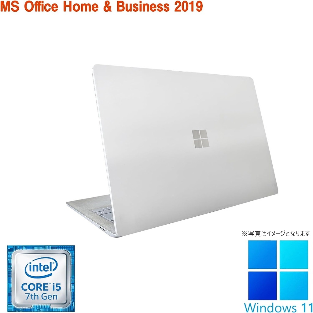 Surface Laptop/13.5型2K液晶（2256x1504）/タッチパネル/Win 11 Pro/MS Office H&B 2019/Core i5-7300U/WEBカメラ/WIFI/Bluetooth/8GB/256GB SSD (整備済み品)