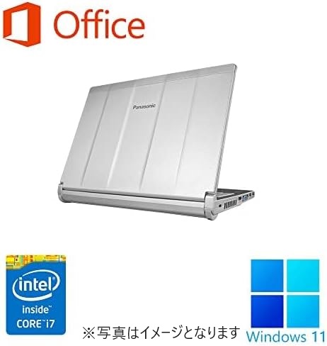 Panasonic ノートPC CF-NX3/12.1型/Win 11 Pro(日本語 OS)/MS Office H&B 2019/Core i7-4500U/WIFI/Bluetooth/HDMI/US キーボード/8GB/512GB SSD (整備済み品)