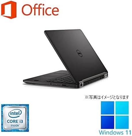 DELL ノートPC E7270/12.5型/Win 11 Pro(日本語 OS)/MS Office H&B 2019/Core i3-6100U/WEBカメラ/WIFI/Bluetooth/HDMI/US キーボード/8GB/256GB SSD (整備済み品)