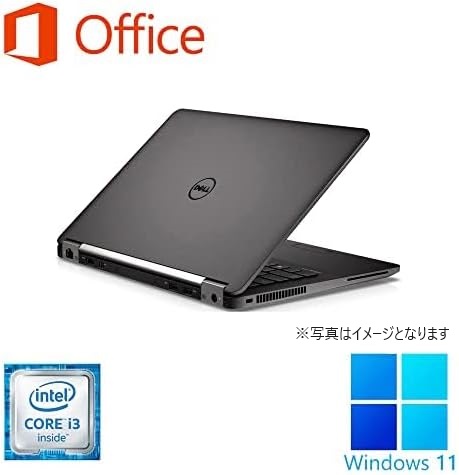 DELL ノートPC E7270/12.5型/Win 11 Pro(日本語 OS)/MS Office H&B 2019/Core i3-6100U/WEBカメラ/WIFI/Bluetooth/HDMI/US キーボード/8GB/256GB SSD (整備済み品)