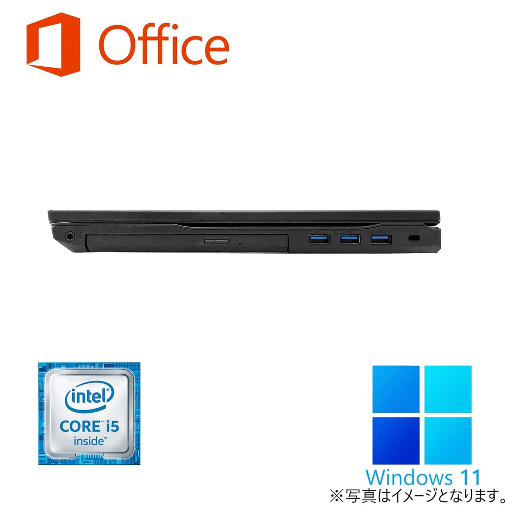 NEC ノートPC VX-U/15.6型/Win 11 Pro/MS Office H&B 2019/Core i5-6200U/WIFI/Bluetooth/HDMI/DVD/8GB/1TB SSD (整備済み品)