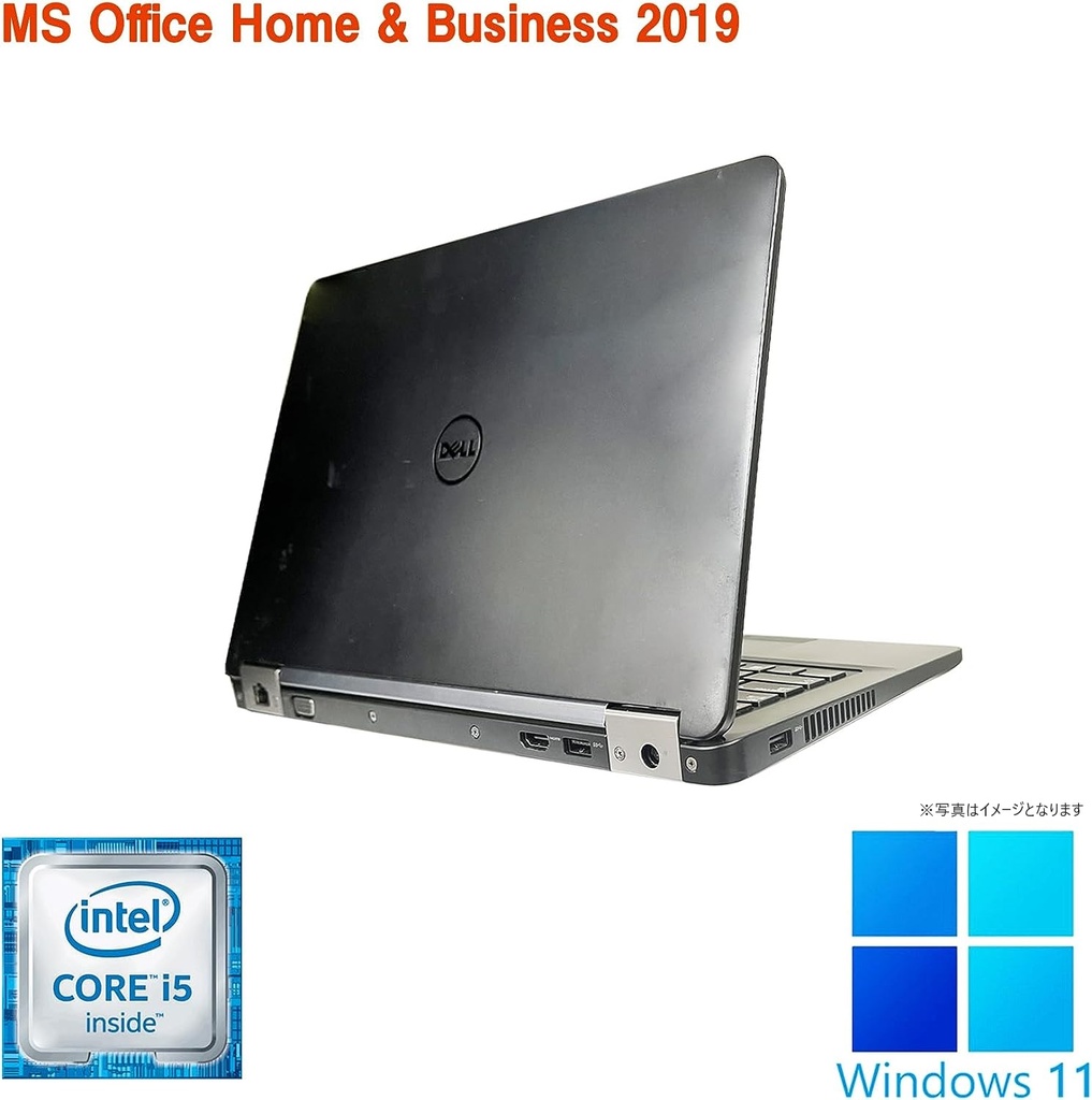 DELL ノートPC E5270/12.5型/Win 11 Pro/MS Office H&B 2019/Core i5-6300U/WEBカメラ/WIFI/Bluetooth/HDMI/8GB/512GB SSD (整備済み品)