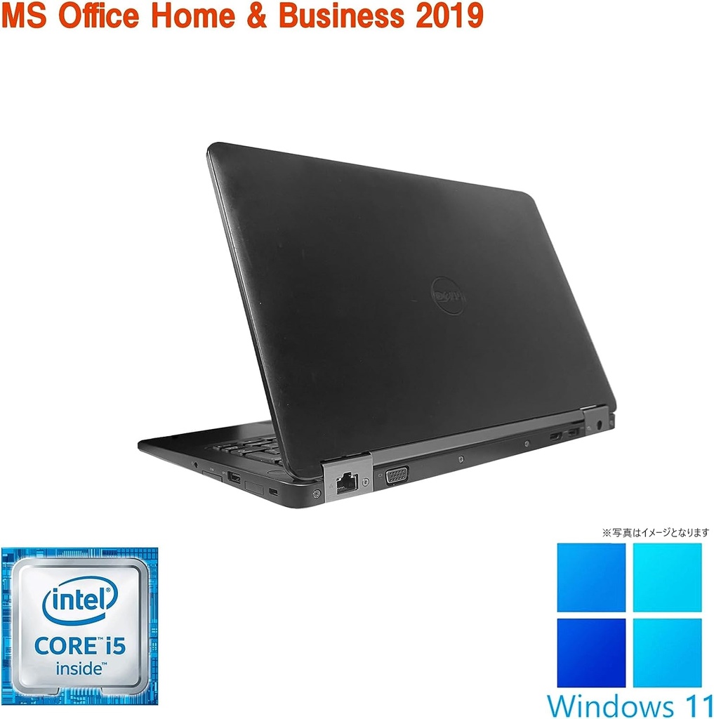 DELL ノートPC E5270/12.5型/Win 11 Pro/MS Office H&B 2019/Core i5-6300U/WEBカメラ/WIFI/Bluetooth/HDMI/8GB/512GB SSD (整備済み品)