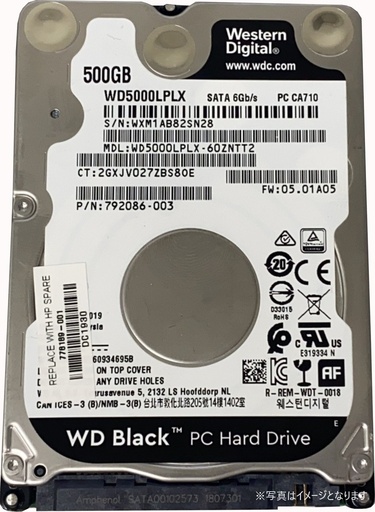 WESTERNDIGITAL 内蔵 ハードディスク 2.5インチ 500GB SATA 7mm WD5000LPLX